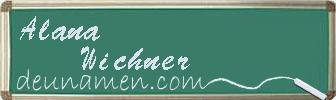 Alana Wichner Visitenkarte